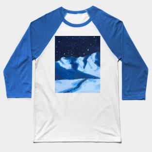 Snowy mountains Baseball T-Shirt